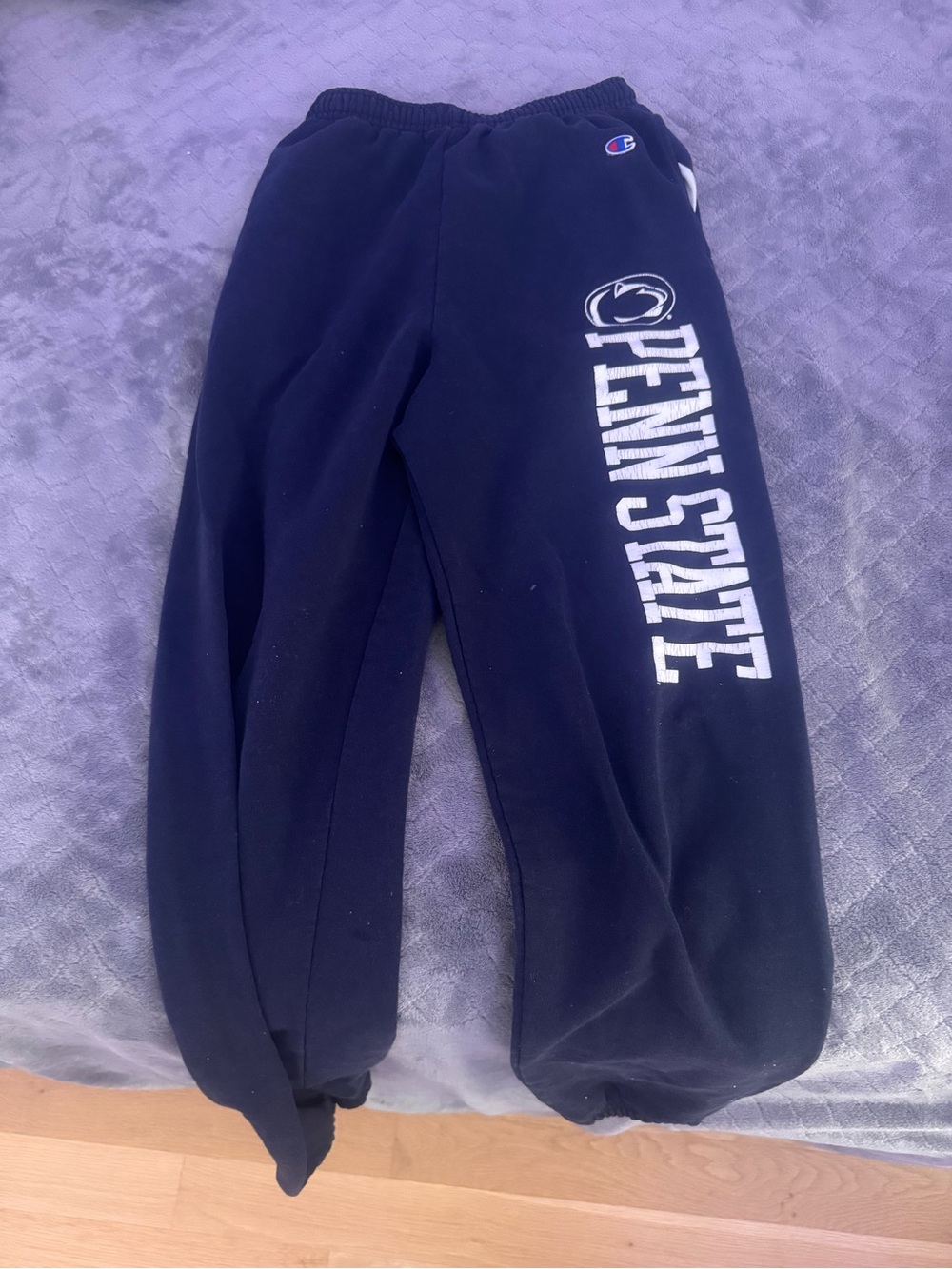 Champion Black Penn State Joggers with Logo